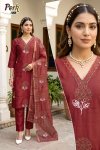 Perk Vol 1 Vertican Silk Kurti With Bottom Dupatta 